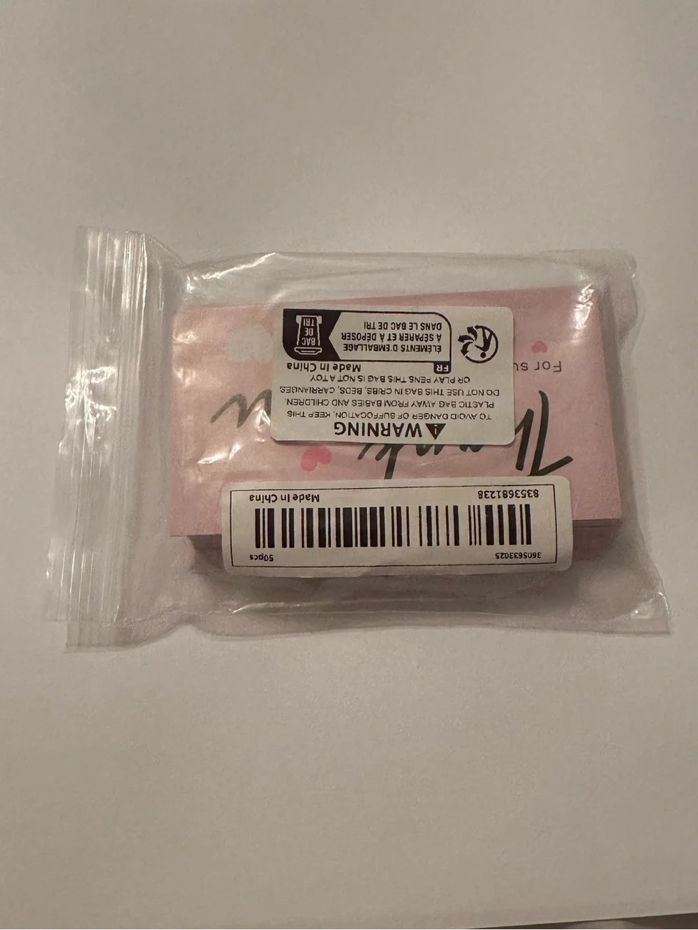 💜 NWT Pink/White Hearts Small Business Thank You Cards (50 Cards)!!